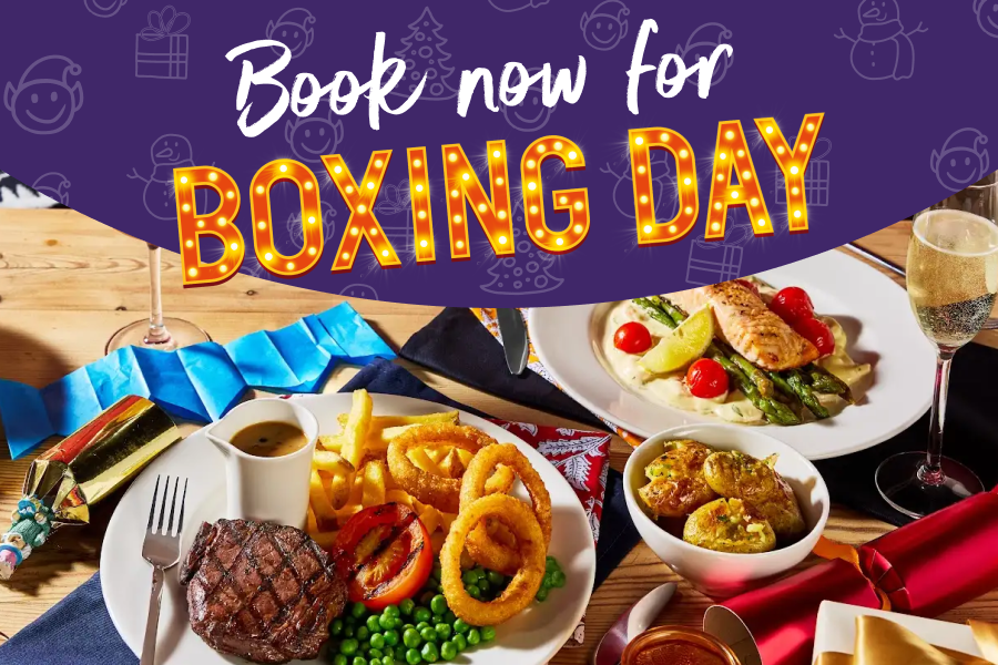 Table Table Boxing day 2025 book now dishes