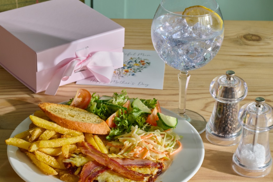 food at a cookhouse + pub for a mothers day meal