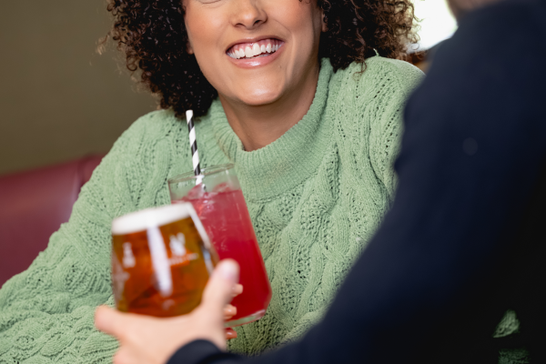 drinks on table for cookhouse + pub on valentines day
